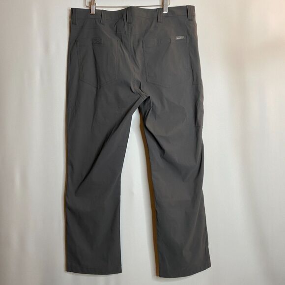 Eddie Bauer Performance Grey Stretch Nylon Tech Pants Mens 33x30 - Picture 2 of 10